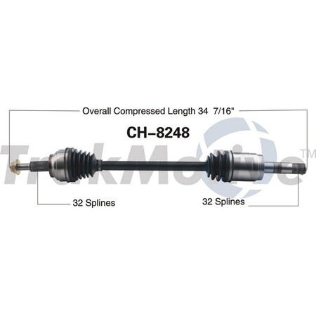 Surtrack Axle Cv Axle Shaft, Ch-8248 CH-8248